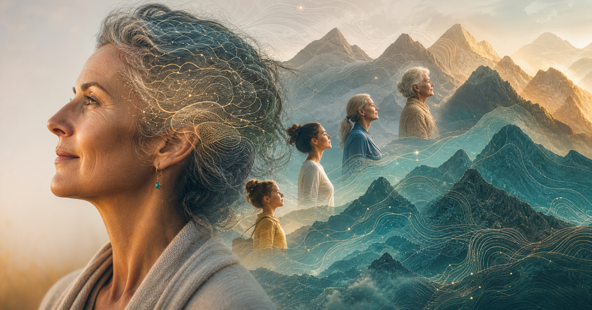 Generated editorial illustration for Your Brain Has Many Peaks — Not One.